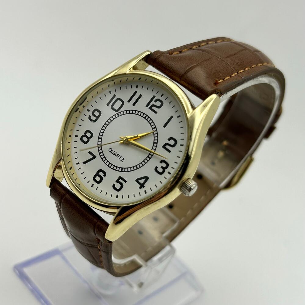Time and Tru Women's Wristwatch with Embossed Faux Leather Strap Working
